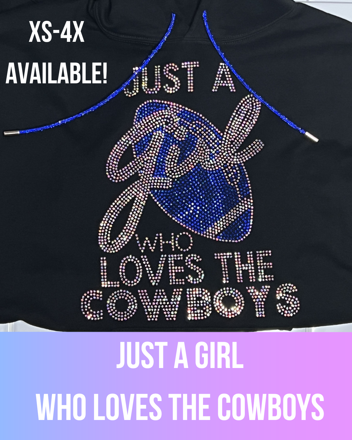 Just a Girl Who Loves the Cowboys Hoodie