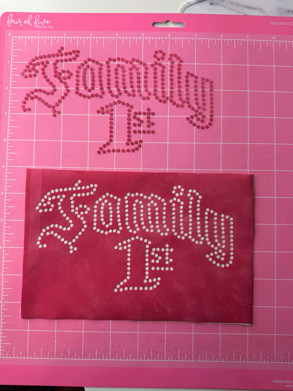 Custom Cut Rhinestone Flock Template-Retainer ONLY