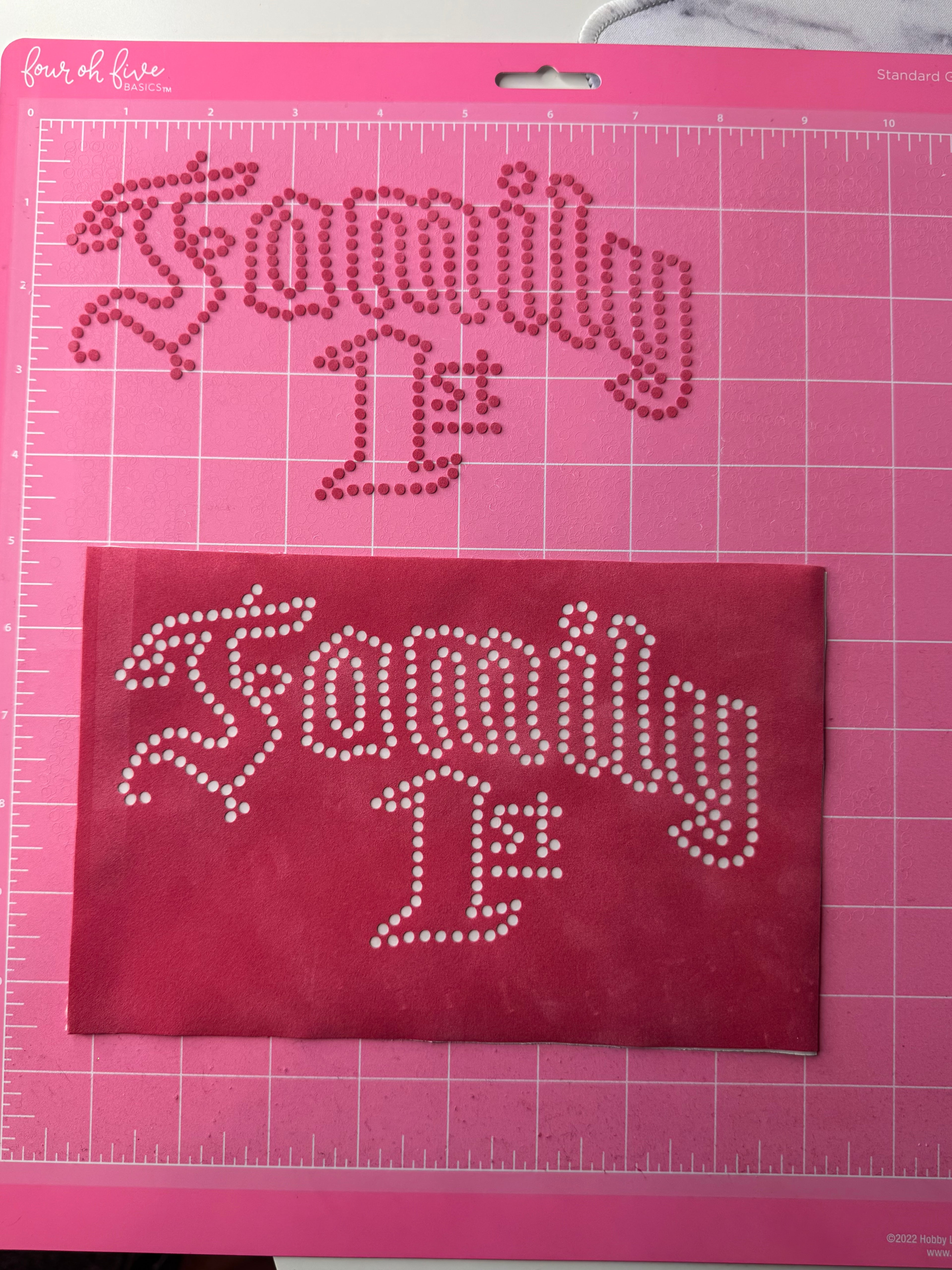Custom Cut Rhinestone Flock Template-Retainer ONLY
