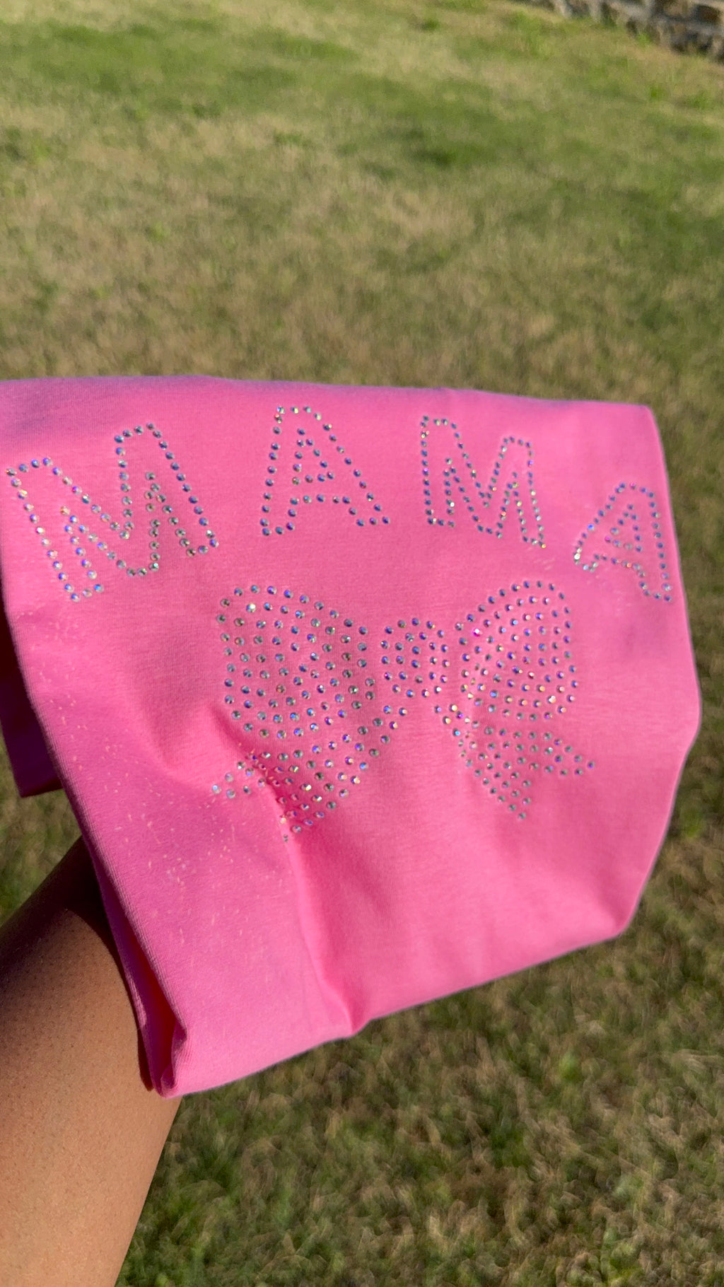 MAMA Rhinestone T-Shirt