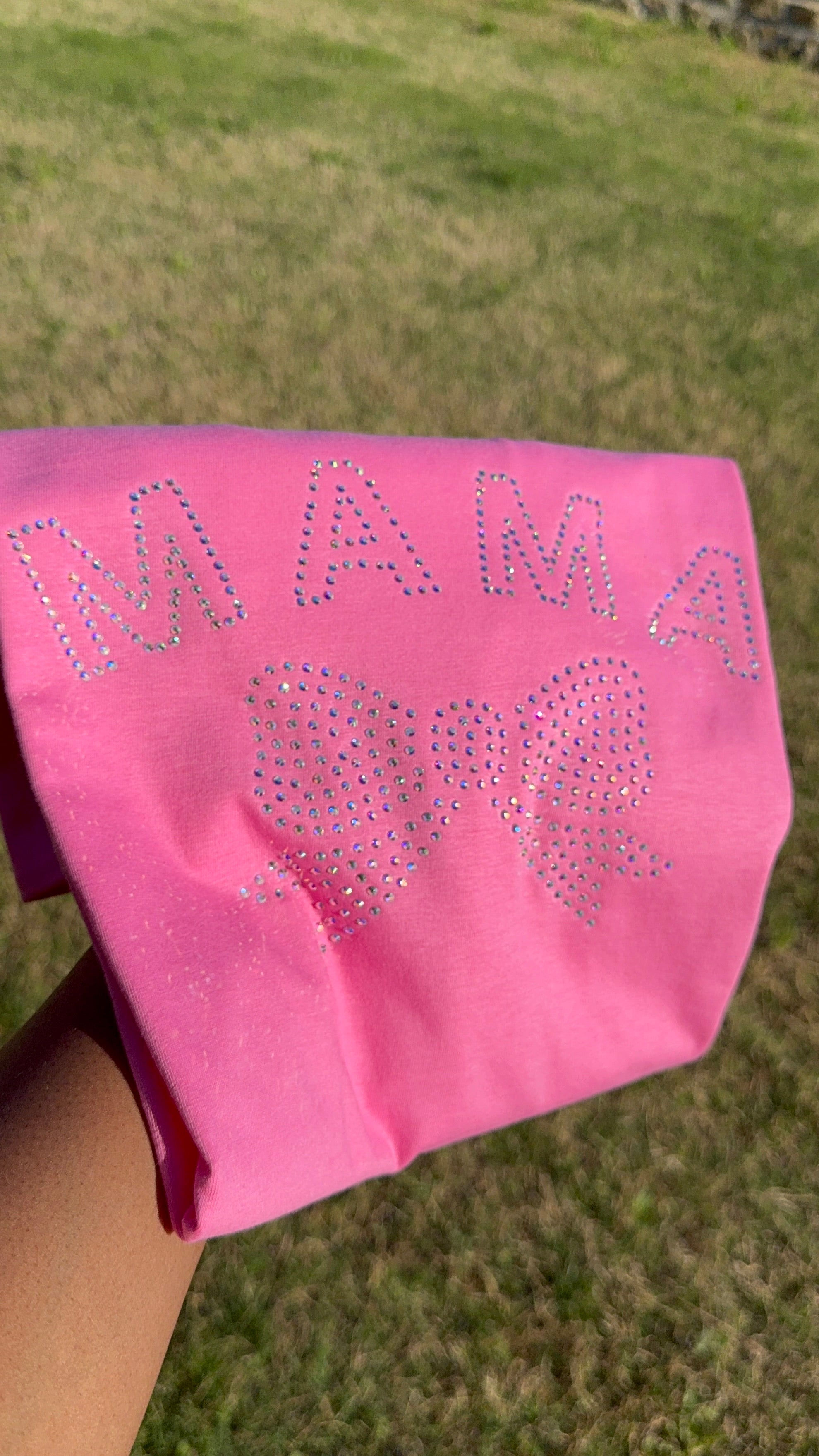 MAMA Rhinestone T-Shirt